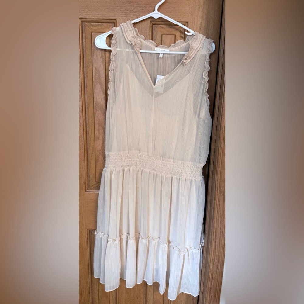 Maurices Cream Sleeveless Dress